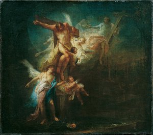 Kristus tager den gode tyv til himlen