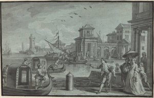 Venetiansk Fantasy med Dogana