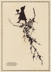Silhuet af en nisse (litografi)