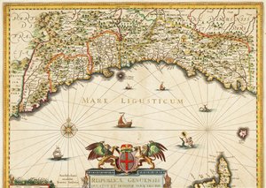Republikken Genova, Kort af Jan Baptist Vrients, Kobberstik af Johannes Baptista Vrints