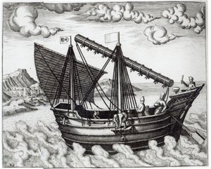 A Chinese Junk, illustration fra 