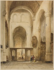 Kirkens interiør af Johannes Bosboom