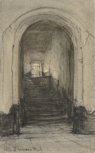 Trappen i Prinsenhof i Delft, hvor prins William I blev myrdet i 1584 af Johannes Bosboom