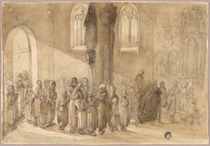 Første nadver af Johannes Bosboom