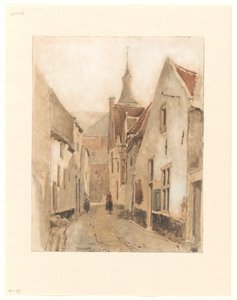 Udsigt fra Ridderstraat i Kerksteeg, Hattem