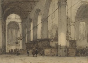 Kerkinterieur af Johannes Bosboom