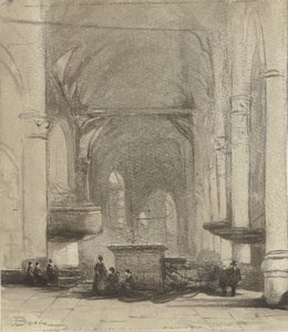 Kerkinterieur af Johannes Bosboom