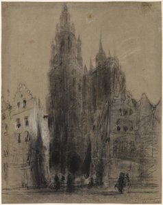 Vor Frue af Antwerpens katedral af Johannes Bosboom
