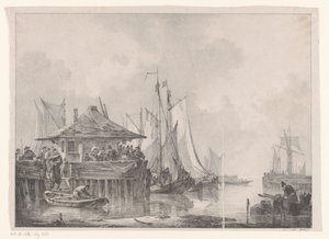 Folkemængder i en havn