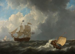 Skibe i et turbulent hav
