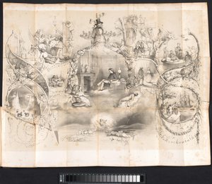 Tegnefilm i Leiden studenteralmanak, 1854