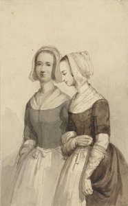 To forældreløse piger (?) af Johannes Christiaan d