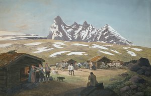 Pasture life under Skagastølstindane