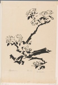 Appelbloesem (original titel på objekt) af Johannes Frederik Engelbert ten Klooster (signed by artist)