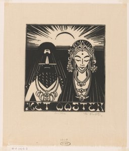 Østen (original titel på objekt) af Johannes Frederik Engelbert ten Klooster (signed by artist)