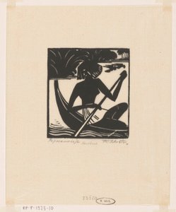 Papoeameisje (original titel på objekt) af Johannes Frederik Engelbert ten Klooster (signed by artist)