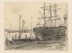 Skibe til Dordrecht af Johannes Gijsbert Vogel