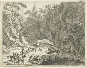 Bjerglandskab med hyrder og kvæg Landskaber med hyrder og kvæg (serietitel)
