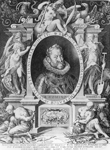 Portræt af Rudolph II (1576-1612) af Johannes Hausser von Ach