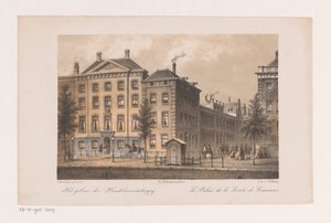 Hovedkvarter for Handel-Maatschappij i Amsterdam Bygningen af ​​Handelsselskabet (ret på objektet) af Johannes Hilverdink