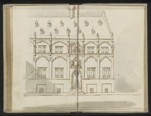 Facade, muligvis fra Latinskolen i Nijmegen