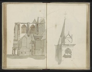 Gamle Kirke i Delft af Johannes Huibert Prins