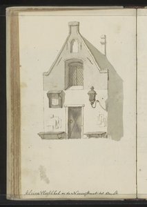 Facade af Kleine Vleeshal på Lange Nieuwstraat i Utrecht af Johannes Huibert Prins