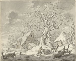vinterlandskab af Johannes Jelgerhuis
