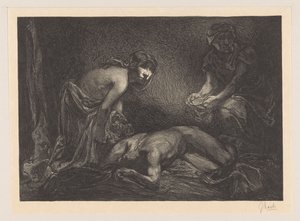 Judith og tjenestepige med hoved og krop af Holofernes