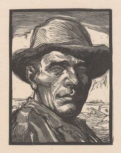 Portræt af en ukendt mand af Johannes Josephus Aarts (signed by artist)