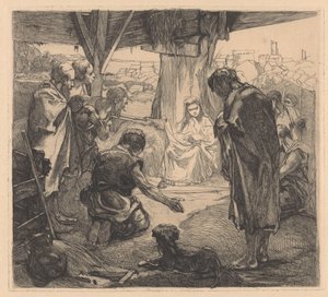 Tilbedelse af hyrderne af Johannes Josephus Aarts