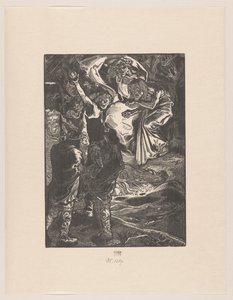 Macbeth og Banquo møder de tre hekse af Johannes Josephus Aarts