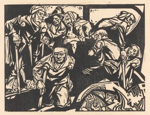 Mænd med krykker af Johannes Josephus Aarts