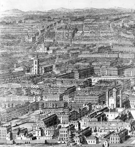 En udsigt til City of London, 1710
