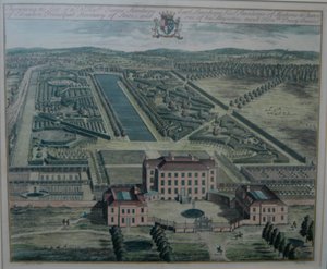 Et kobberstik af Chevening af Johannes Kip (d.1722) efter Thomas Badeslade (d.1742), udgivet (i History of Kent) 1719 af John Harris af Johannes Kip