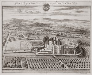 Berkeley Castle, sæde for jarlen af Berkeley (gravering)