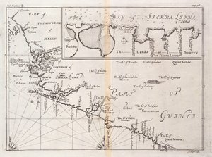 Kort over Sierra Leone, Afrika af Johannes Kip