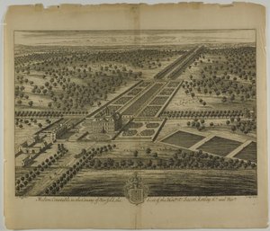 Melton Constable i County of Norfolk, plade 51 fra Britannia Illustrata af Johannes Kip