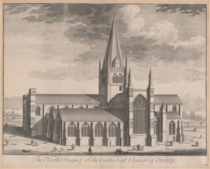 The North Prospect of the Cathedral Church of Oxford af Johannes Kip, after Leendert Knijff