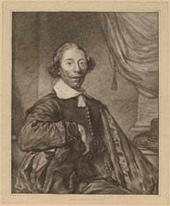 Portræt af en siddende mand, 1771. af Johannes Kornlein