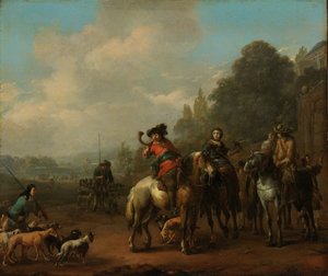 Tilbagekomsten fra Jagten af Johannes Lingelbach