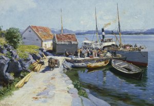 Færgehavn i det vestlige Norge