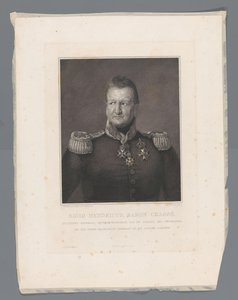 David Hendricus, Baron Chassé, generalløjtnant, øverstbefalende for Citadellet i Antwerpen og for Hans Majestæts sømagt på den østlige Schelde (titel på objekt) af Johannes Philippus Lange