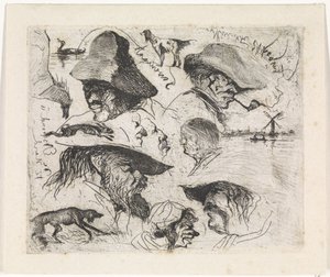 Studieark af Johannes Tavenraat