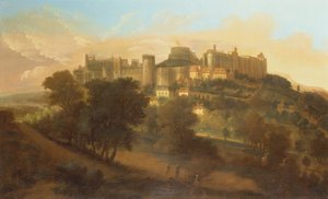 En udsigt til Windsor Castle fra syd