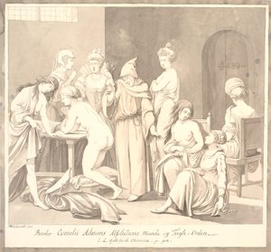 "Broder Cornelius Adrians Absolutions Maade og Tugte=Orden. / J.L. Gottefriidi Chronica. s. 908." af Johannes Wiedewelt
