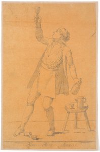 Portræt af Jens Juel? Kalke af Johannes Wiedewelt