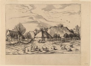 Gårde af Johannes and Lucas van Doetechum after Master of the Small Landscapes