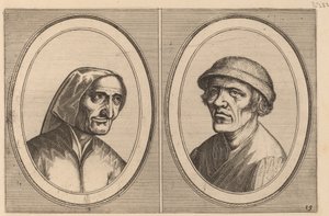 "Maey Veeghde-pot" og "Pannetje Vet" af Johannes and Lucas van Doetechum after Pieter Bruegel the Elder