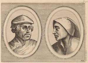 "Sincere Lammert" og "Deughdighe Geertruyd" af Johannes and Lucas van Doetechum after Pieter Bruegel the Elder